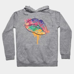 Watercolor Lips Hoodie